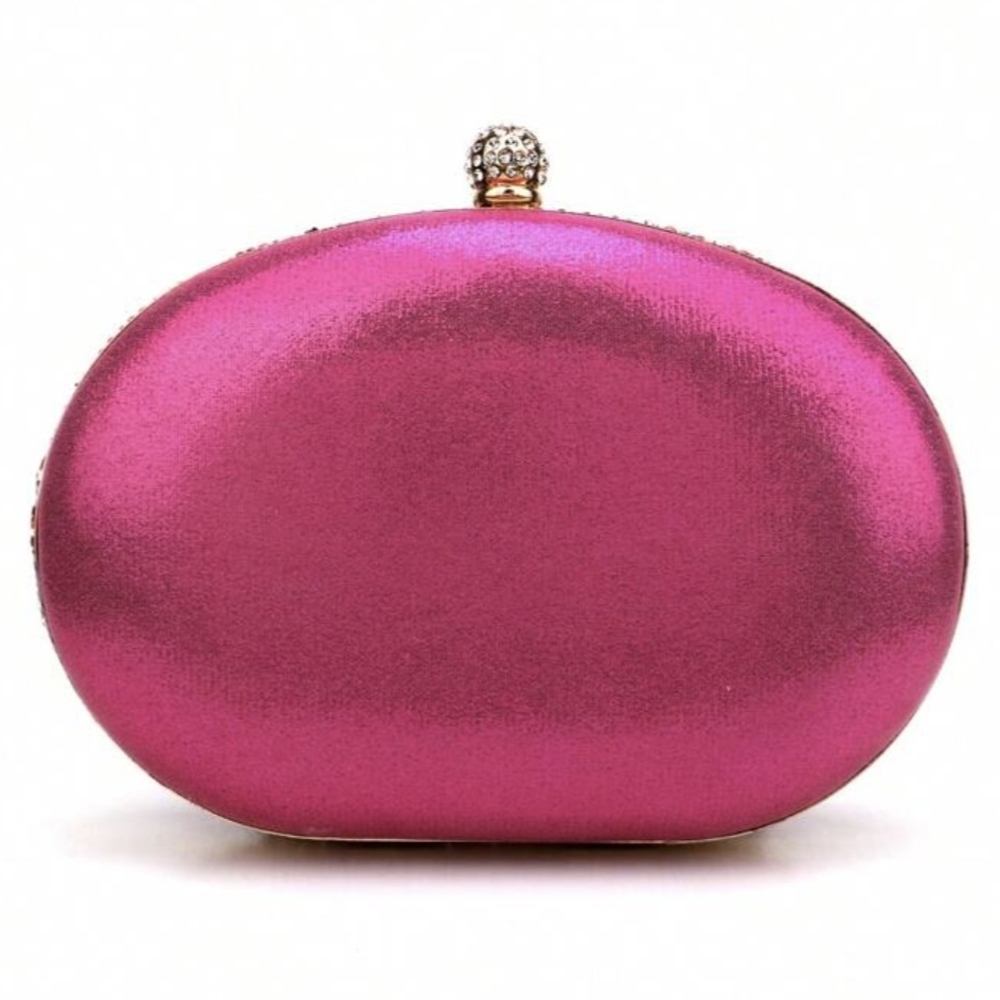 Pink Gemstone Evening Clutch/Crossbody - Picture 2 of 5
